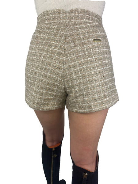 Boucle Shorts - Natural