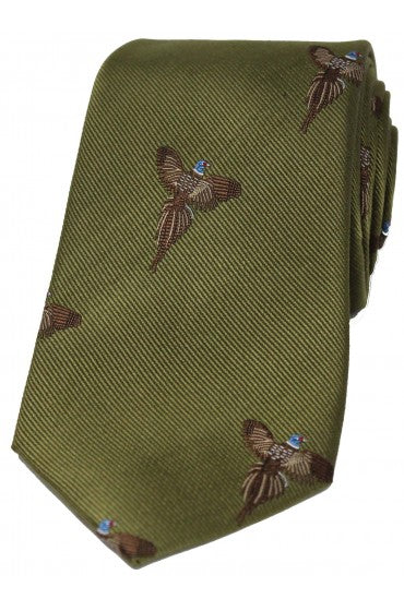 The Shooting Tie: Flying Pheasants on Country Green