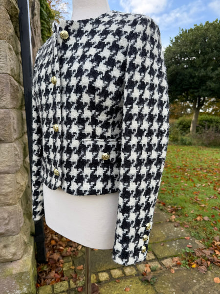 Edgeworth Houndstooth Jacket - Black