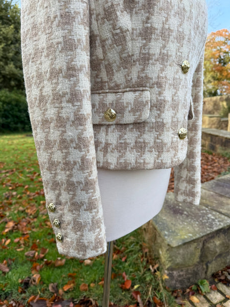 Edgeworth Houndstooth Jacket - Camel