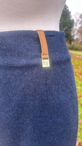 Classic Tweed Skirt - Midnight