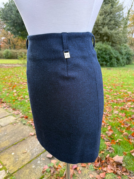 Tweed Mini Skirt - Midnight