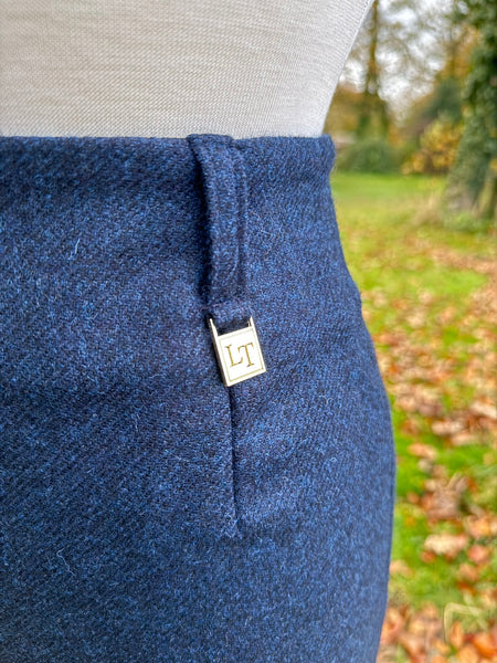 Tweed Mini Skirt - Midnight