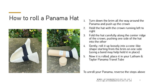 Classic Straw Panama - Fold and rollable