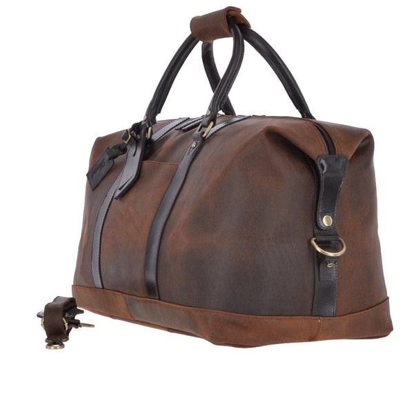 Vintage Leather weekender - Antique brown