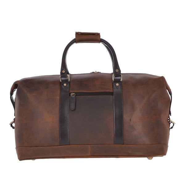 Vintage Leather weekender - Antique brown