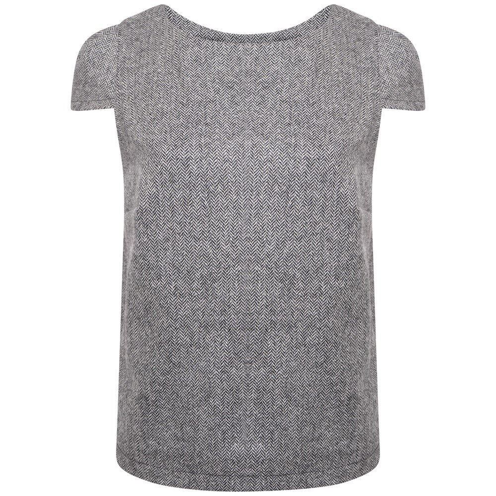 Harris Rae Tibberton Top - Black and White Herringbone