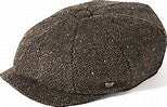 Harris Tweed Baker Boy - Country Brown Herringbone