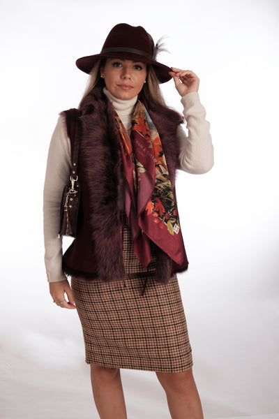 The Toscana Gilet - Berry