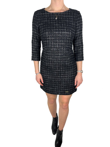 Mini Boucle Dress - Black