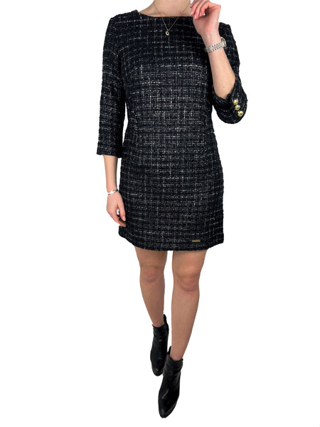 Mini Boucle Dress - Black