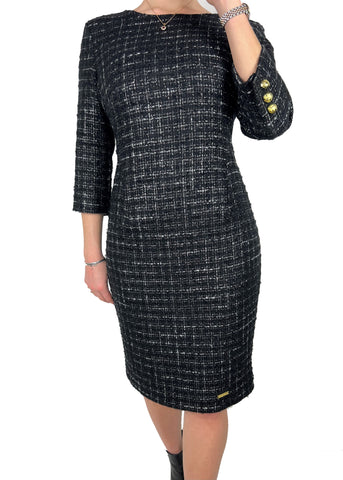 Classic Boucle Dress - Black