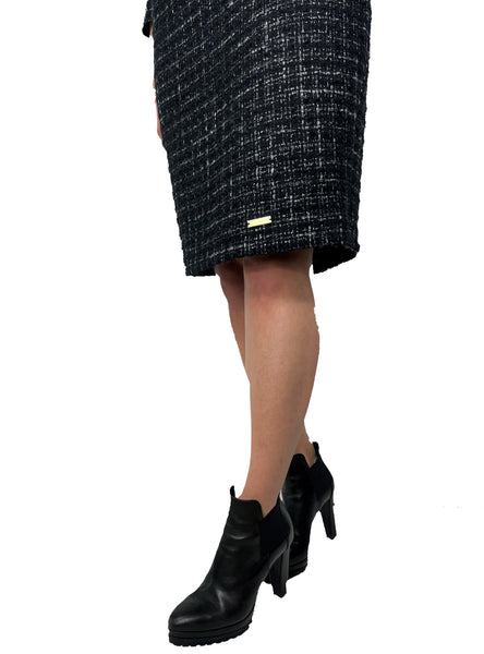 Classic Boucle Dress - Black
