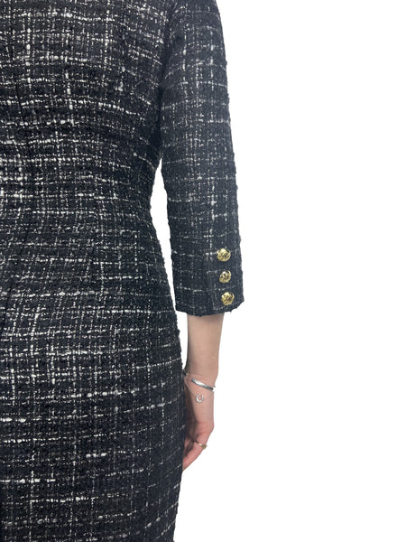 Classic Boucle Dress - Black
