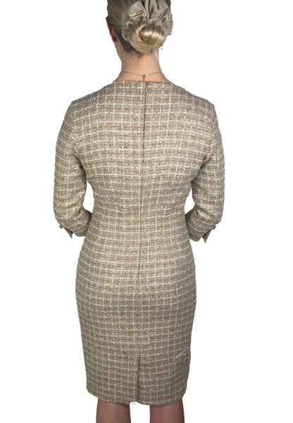 Classic Boucle Dress - Natural