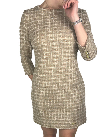 Mini Boucle Dress - Natural