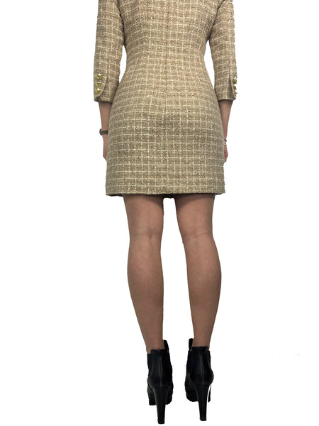 Mini Boucle Dress - Natural