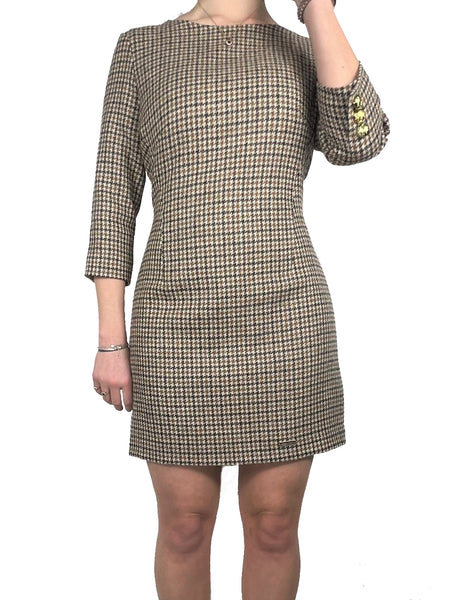 Tweed Mini 3/4 Sleeve Dress - Sawley