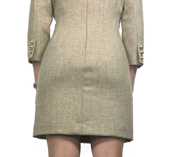Tweed Mini 3/4 Sleeve Dress - Ingleton
