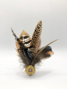 Harris End Feather Pin: All Natural