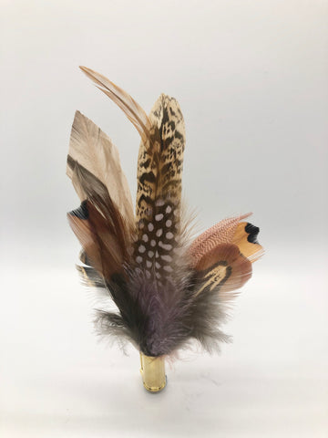 Harris End Feather Pin: All Natural