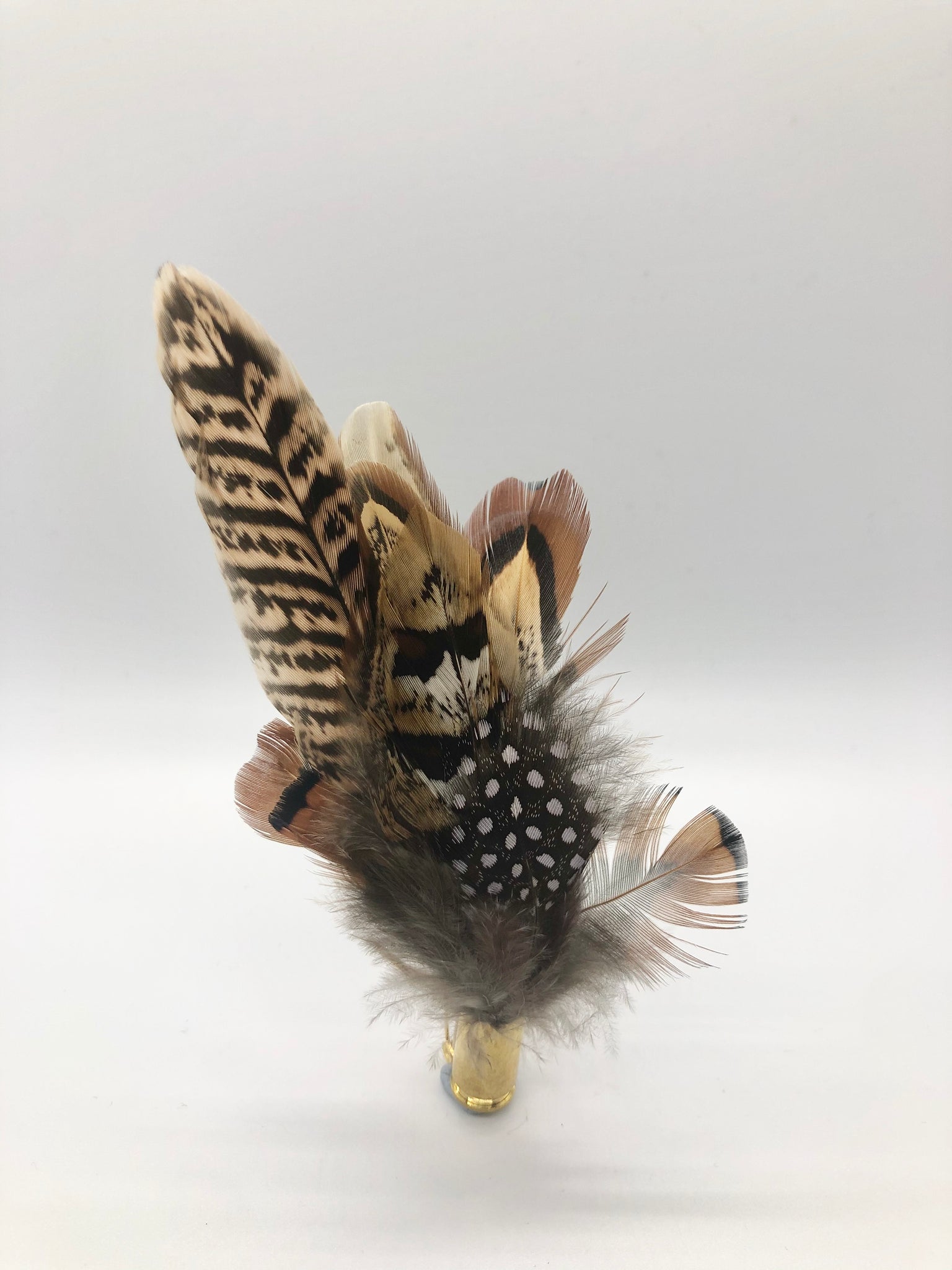 Harris End Feather Pin: All Natural