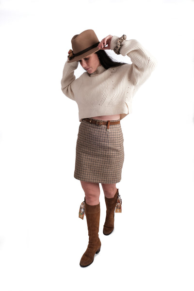 Tweed Mini Skirt - Waddington