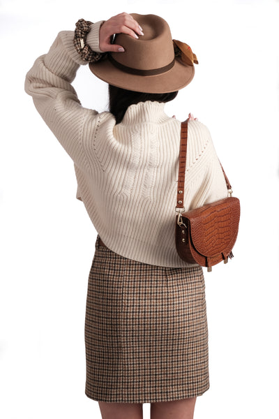 Tweed Mini Skirt - Waddington