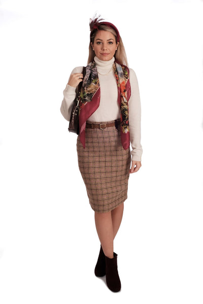 Classic Tweed Skirt - Sawley