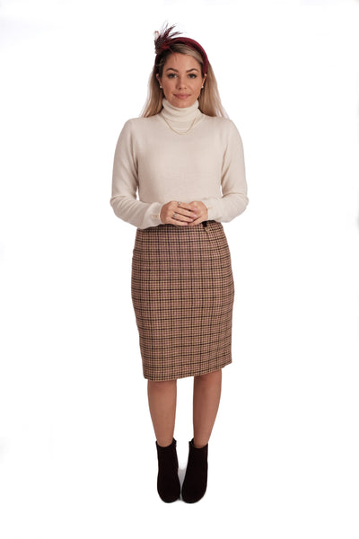 Tweed Mini Skirt - Whitewell
