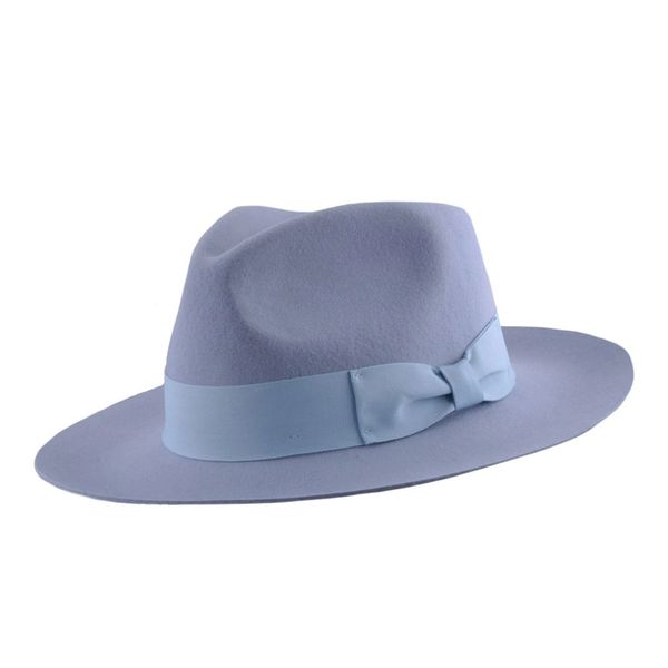 Snap Brim Fedora Baby Blue