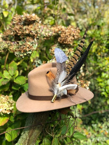 Fedora Leather Band Camel