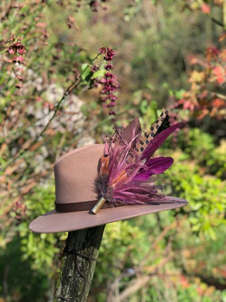 Fedora Leather Band Camel