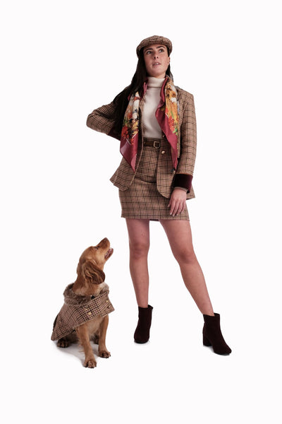 Tweed Dog Coat