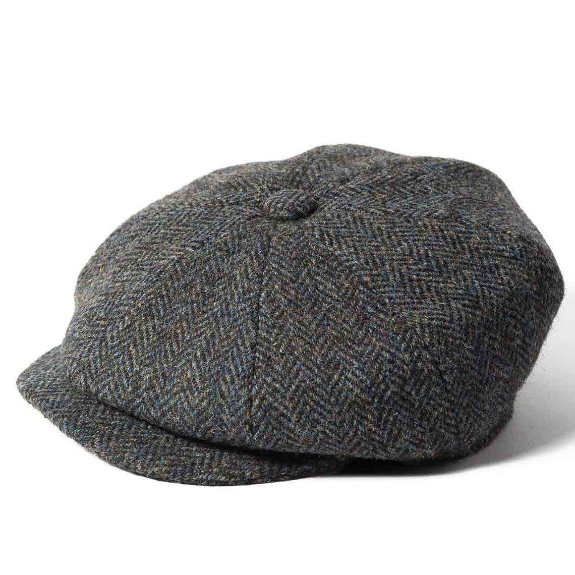 Harris Tweed Baker Boy - Grey Windowpane Check