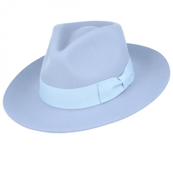 Snap Brim Fedora Baby Blue