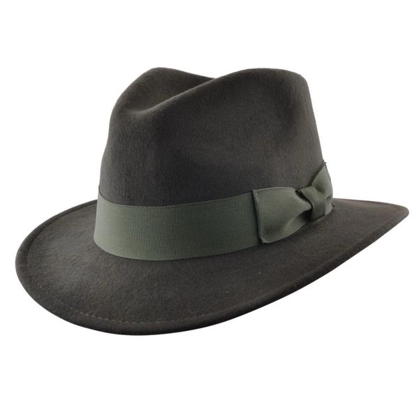 Fedora Ribbon Band Hunter Green