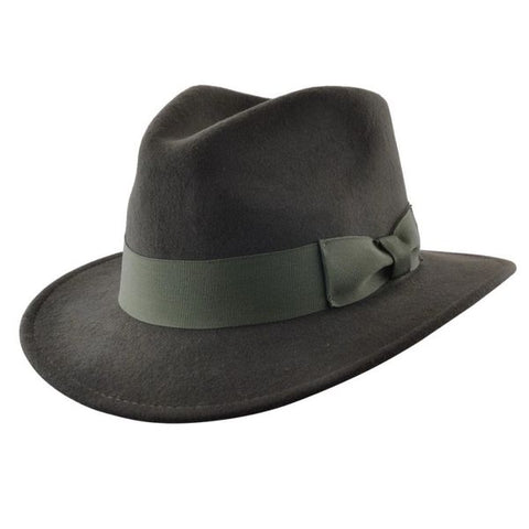 Fedora Ribbon Band Hunter Green