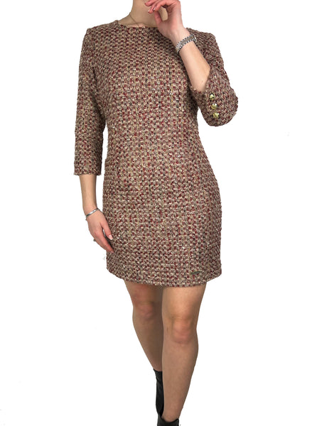 Mini Boucle Dress - Red