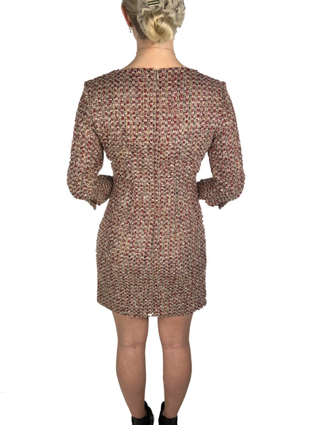 Mini Boucle Dress - Red