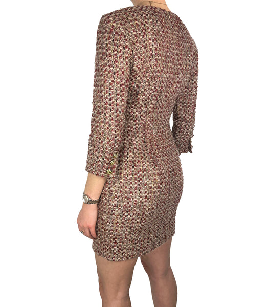 Mini Boucle Dress - Red