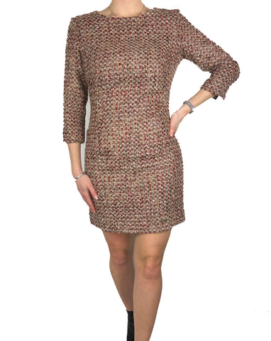 Mini Boucle Dress - Red