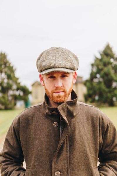 Herringbone baker boy hat outlet