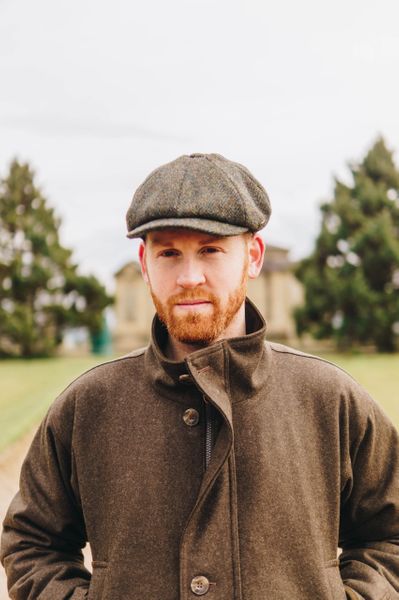 Harris Tweed Baker Boy - Multi Green