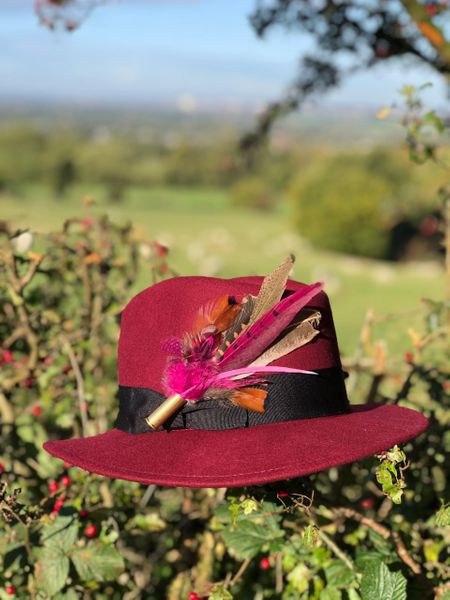 Fedora Ribbon Band Berry